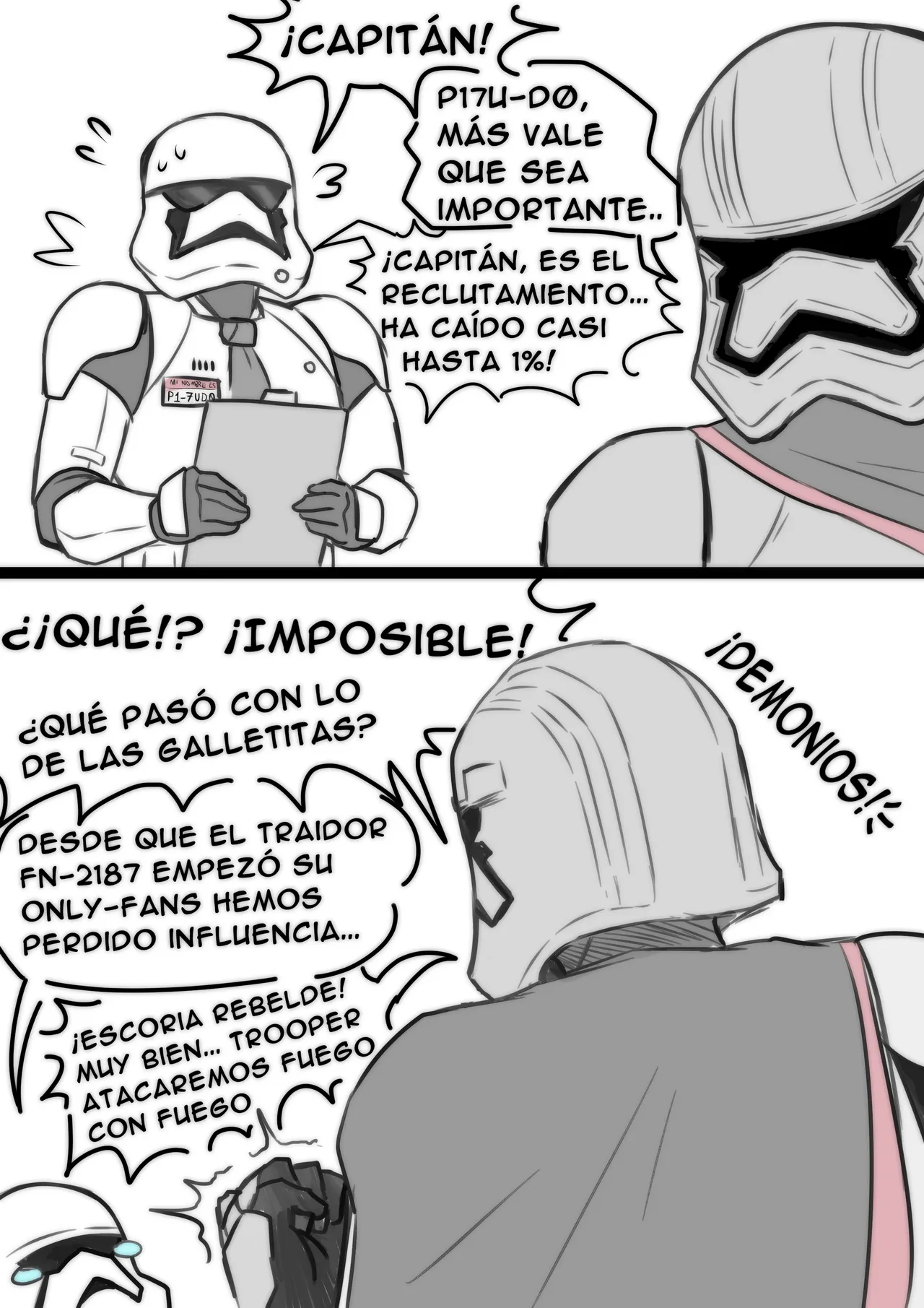 Captain Phasma's Strip Game page 1 full