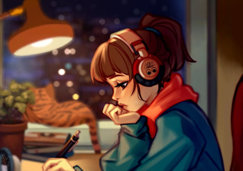 Lo-Fi Hip Hop Girl cover