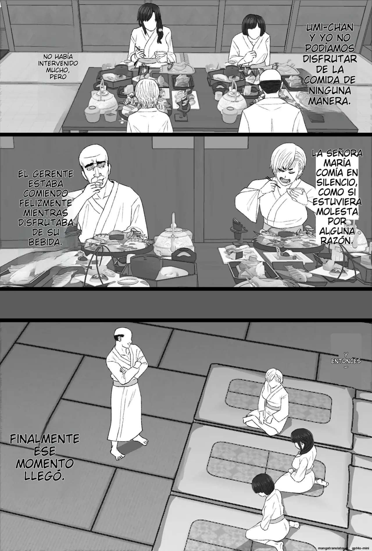 Senshoku Tsuma 8 ~4P Furin Onsen Ryokou Hen~｜Esposa Infiel 8 ~Viaje a la Fuente Termal de Infidelidad de 4 Personas~ page 10 full