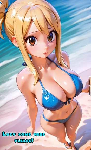 Lucy &amp; Natsu's day at the Beach cover