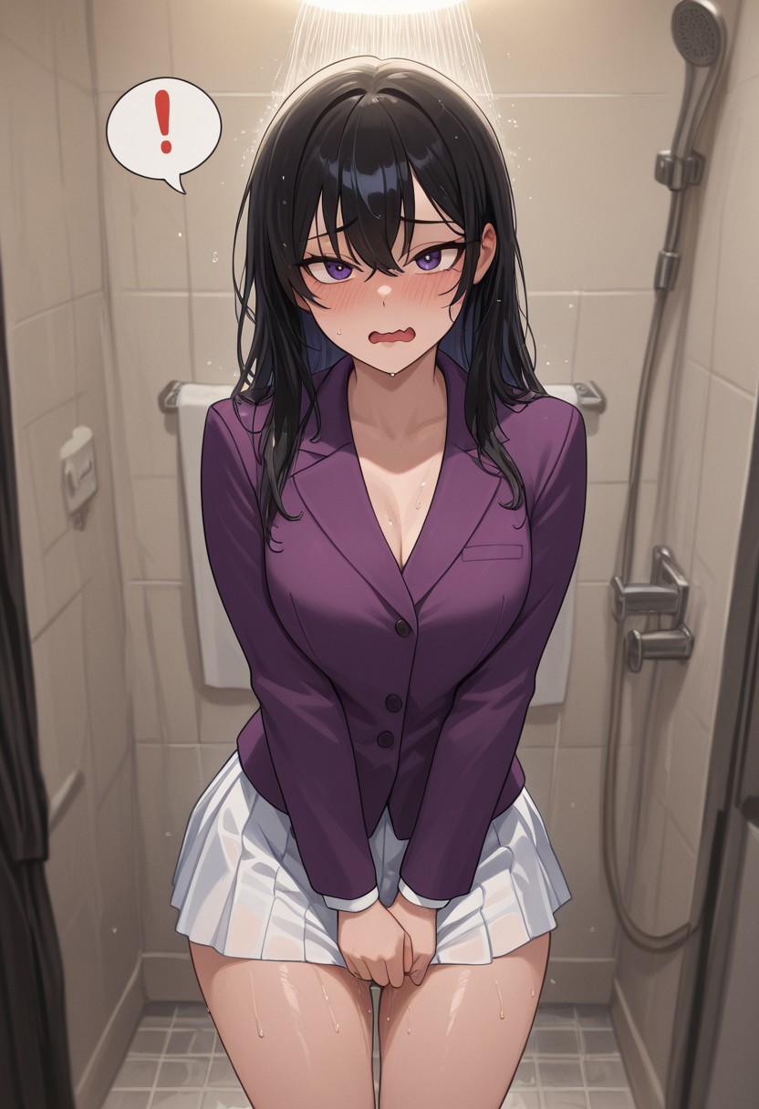 SHOWER WONDER WOMAN POV – WET BLAZER DRIP page 6 full