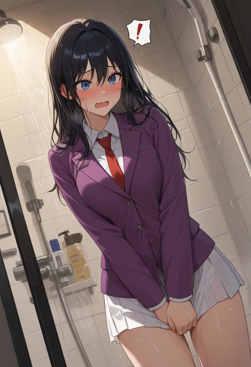 SHOWER WONDER WOMAN POV – WET BLAZER DRIP page 8 full