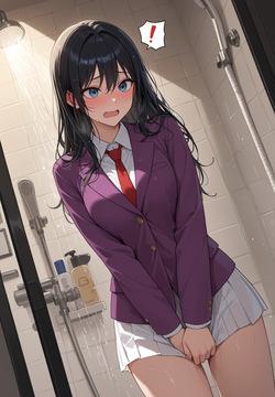 SHOWER WONDER WOMAN POV – WET BLAZER DRIP