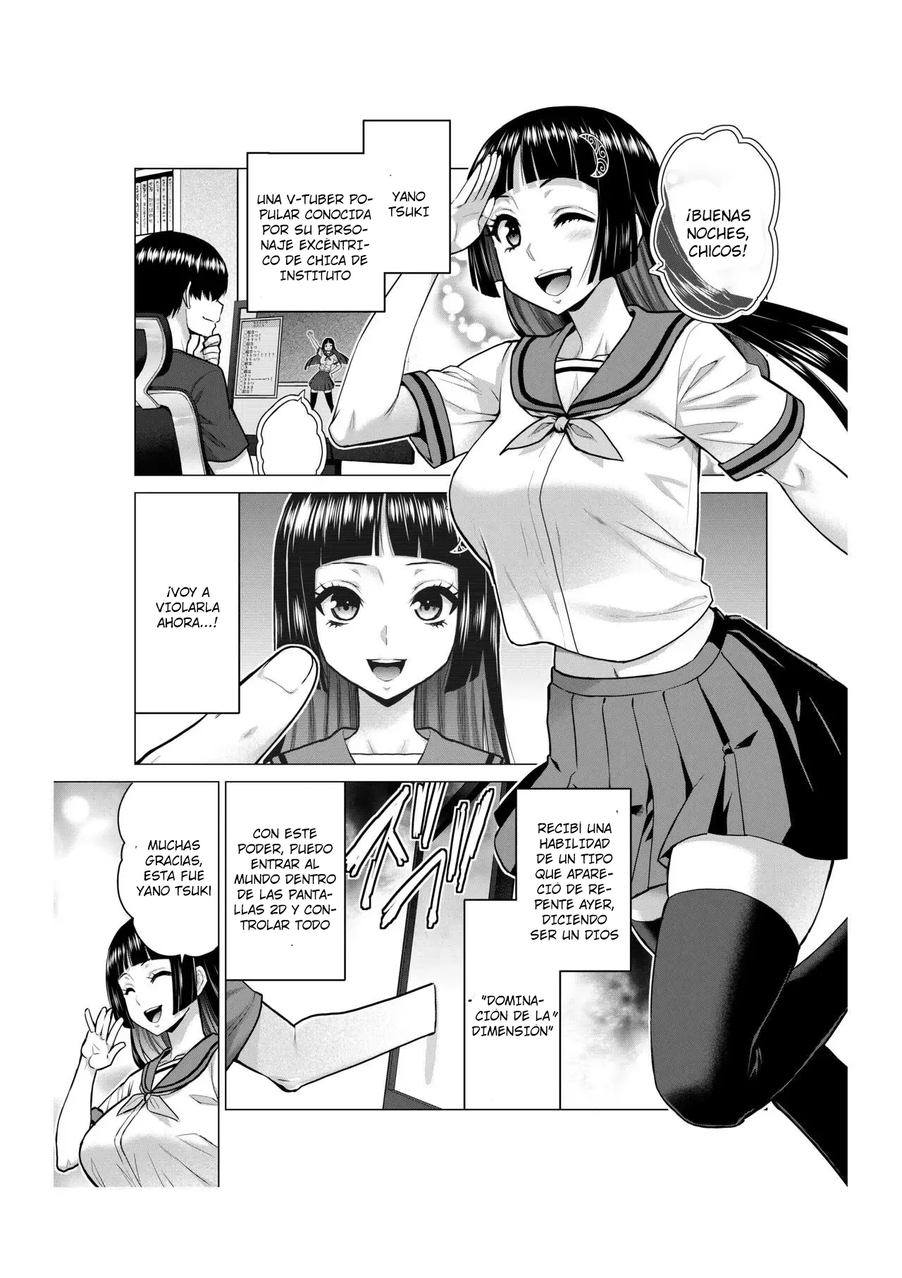 V no Naka no Hito o Saimin Sennou Shihai｜Hipnosis y Lavado de Cerebro de la Vtuber page 3 full