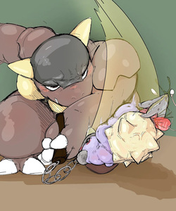 Kangaskhan Equipped with Onahole Mace