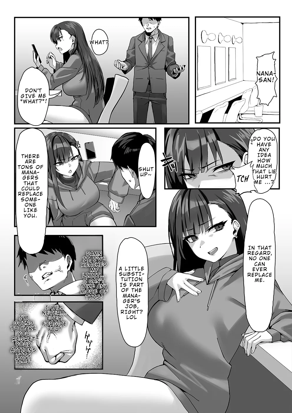 Takabisha na Ninki Joyuu wa Aruhi Naneja ni Waka Rasa Rete… | One Day, A Haughty Popular Actress Had Her Youth Stolen By Her Manager… page 8 full