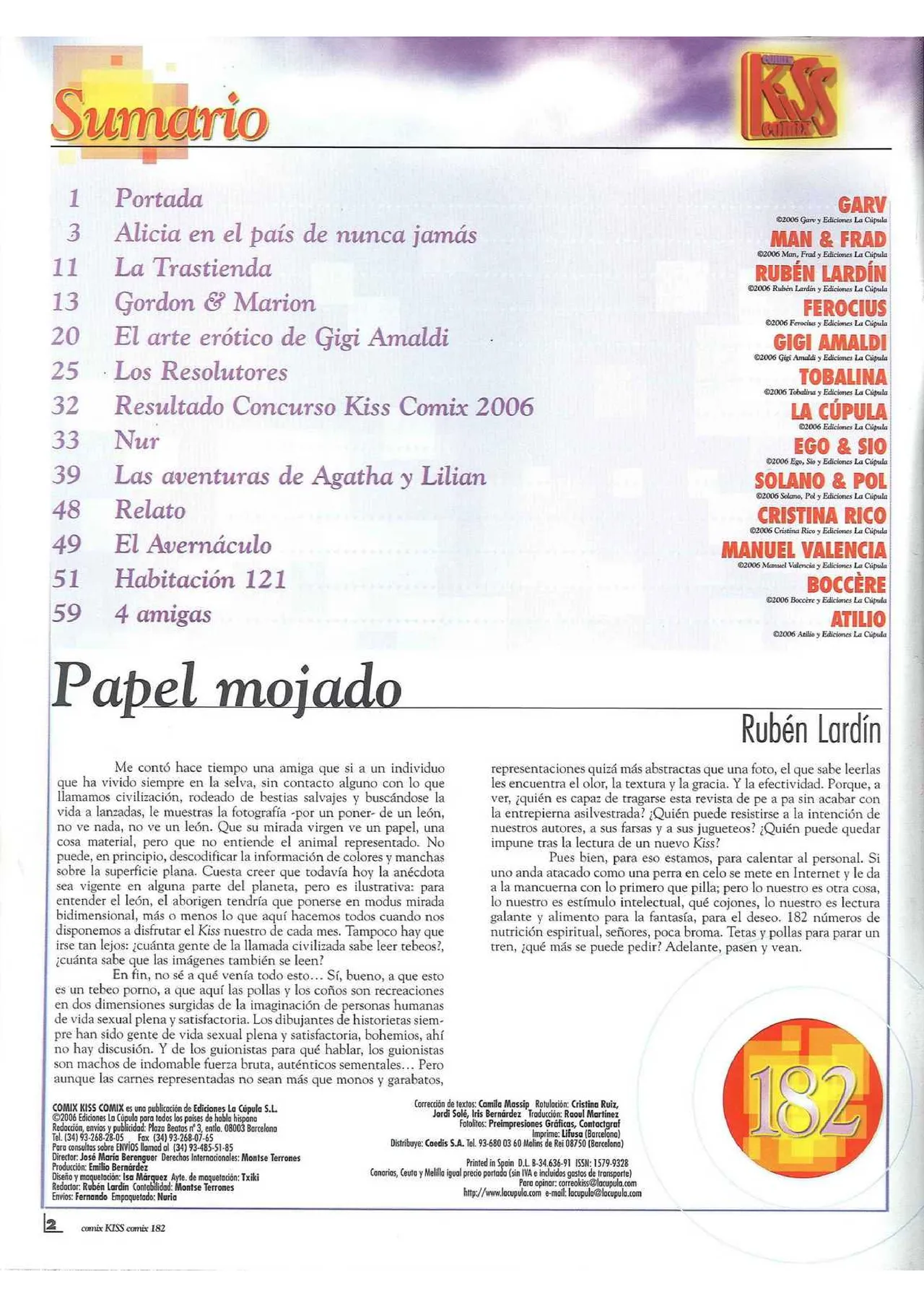 Kiss Comix #182 page 2 full