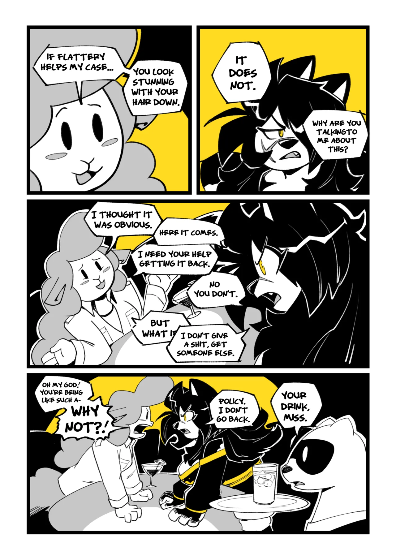 Hachimitsu Blade For Hire: Chapter 2 - A Hit at the Diner page 9 full
