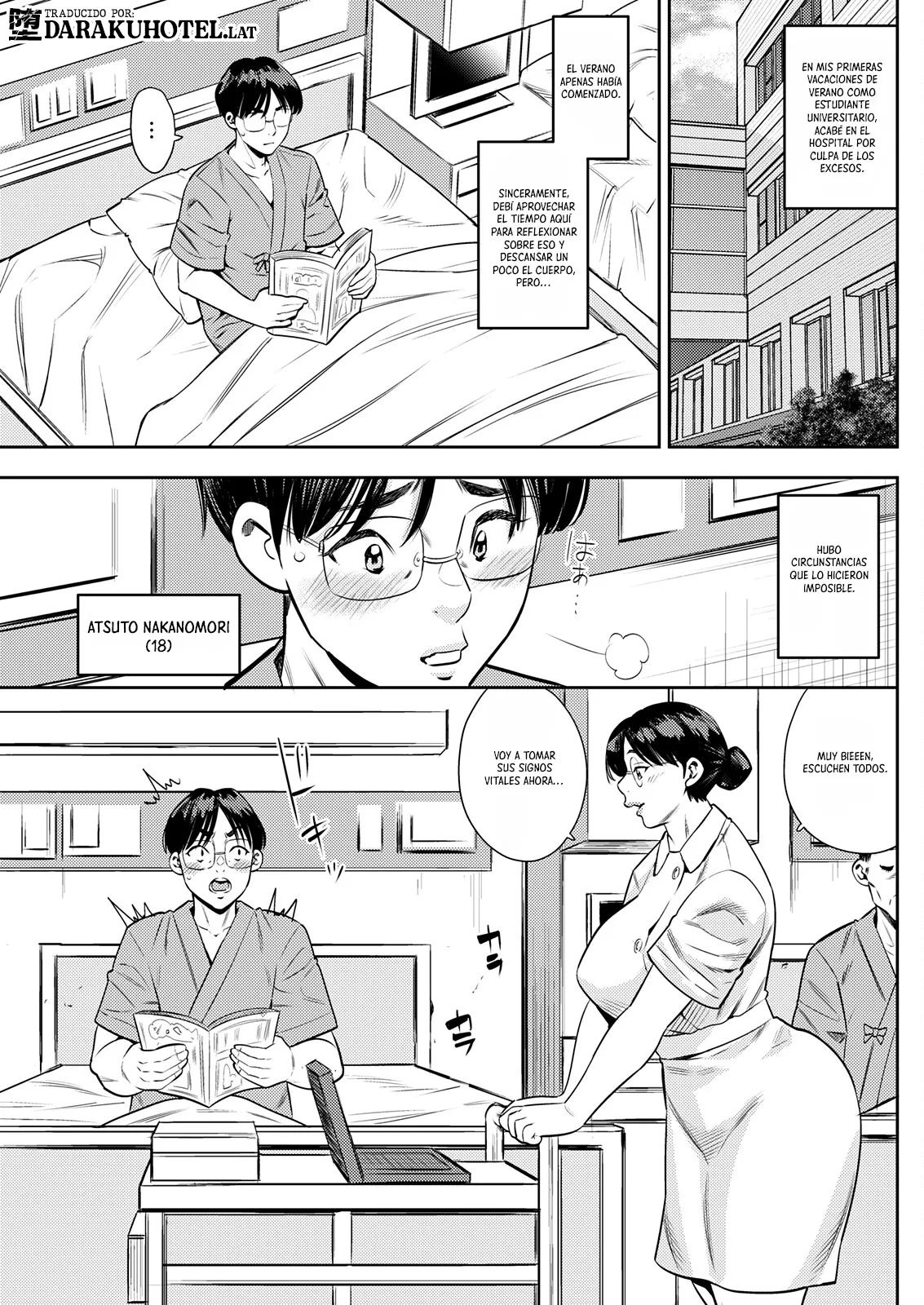 Jukujo Kankoshi Ga Mirikiteki Sugite Boku Wa Mou Dame Kamoshirenai｜La Enfermera Madura es tan Atractiva que no Puedo Resistirme page 1 full