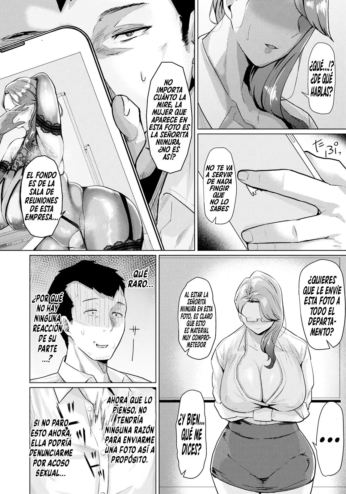 Niowase PoweHara Joushi no Mesu shi kusa｜Insinuaciones׃ ~Los Encantos Femeninos De Una jefa Abusiva~ page 8 full