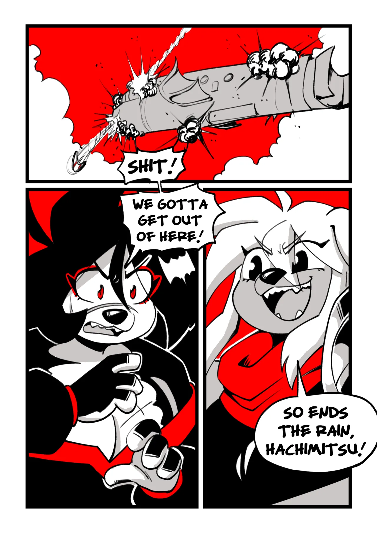 Hachimitsu: Blade for Hire: Chapter 8 - Burnin' Through The Sky page 8 full