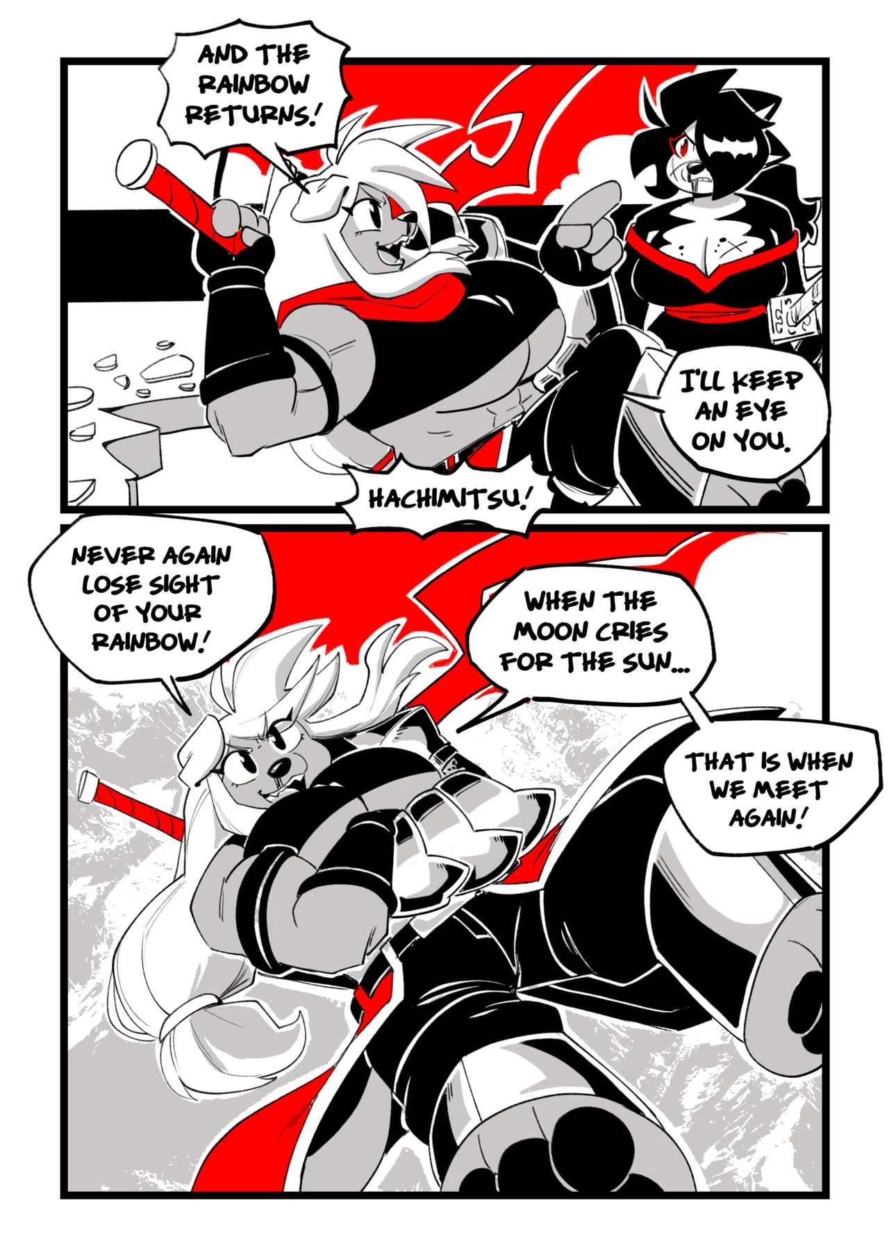 Hachimitsu: Blade for Hire: Chapter 8 - Burnin' Through The Sky page 9 full