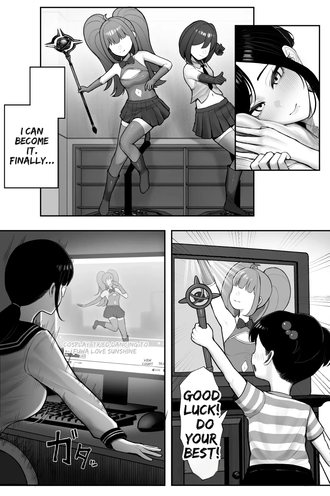 Mojo de Muchimuchi Joushi  ga Gekiita Cosplayer datta kara Okashitatta page 9 full