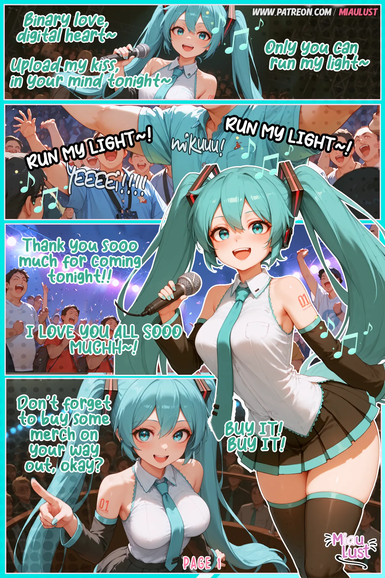 Miku Hatsune  in VIP ONLY page 3 full