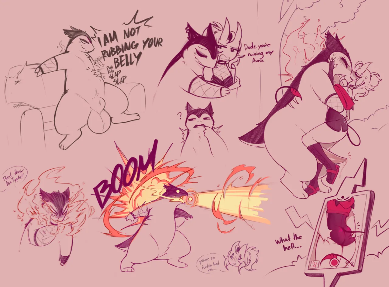 Carrie and Typhlosion Celebrate a Good Battle page 4 full