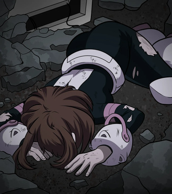 Ochako kidnapped by villain cover