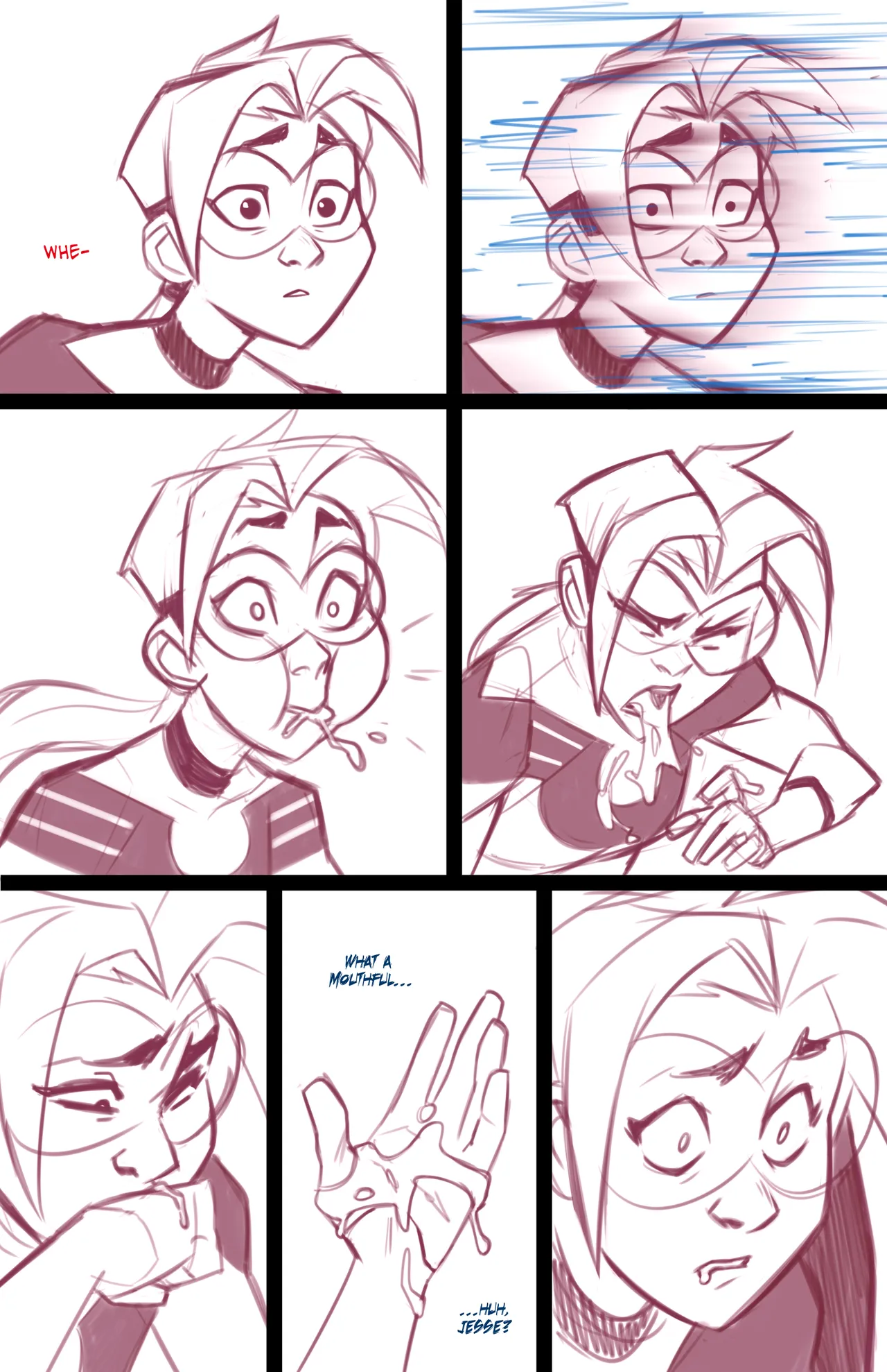 Dc Comics - Jessie Quick &amp; Zoom page 1 full