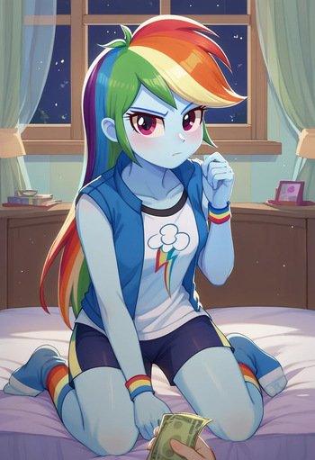 Rough sex for cash - RAINBOW DASH cover