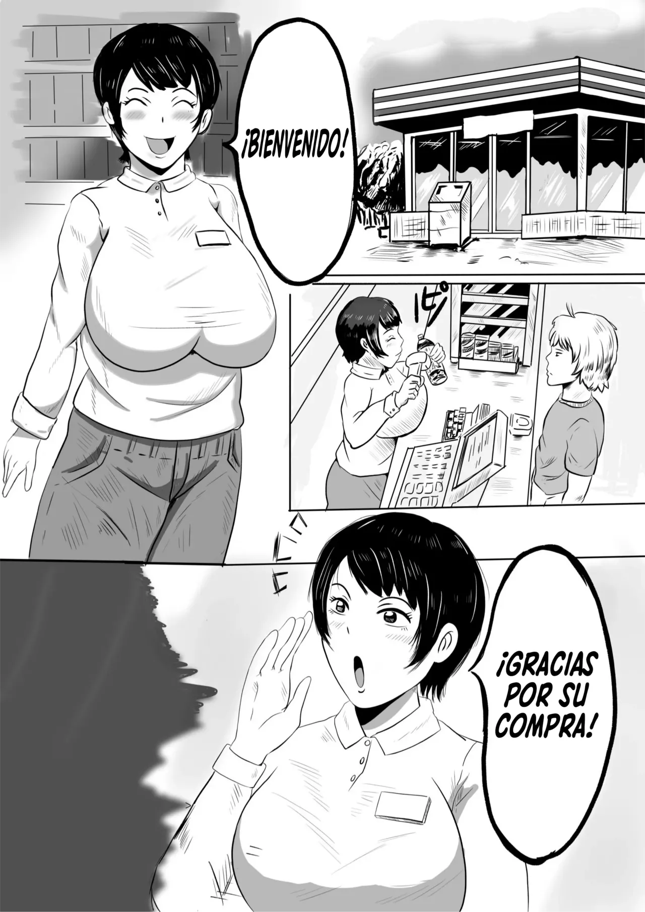 Beit Saki no Daigakusei ni Mesu Ochi Saserareru Hitozuma ｜Una Mujer Casada  Es Convertida En Una Perra Sumisa Por Un Universitario En Su Trabajo page 2 full