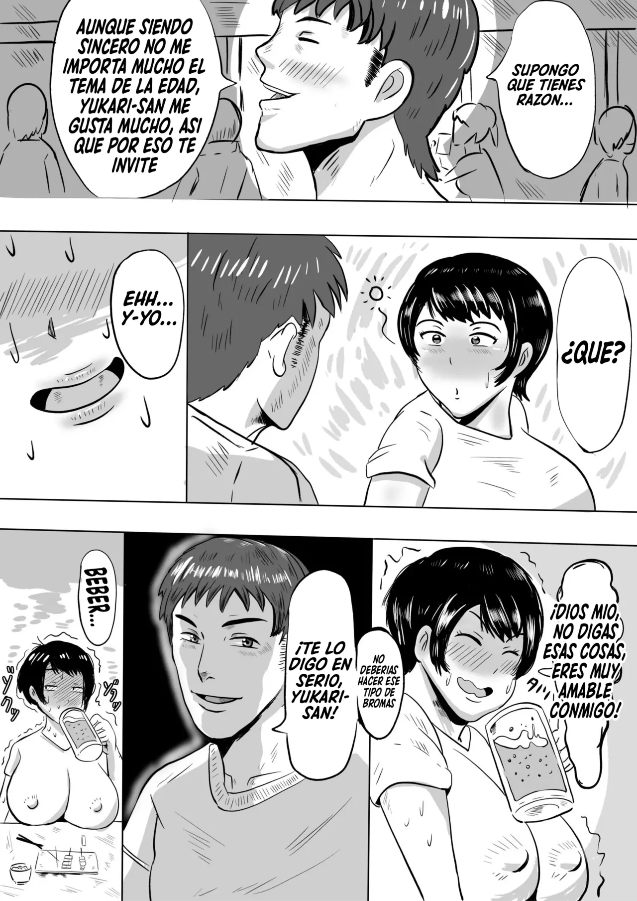 Beit Saki no Daigakusei ni Mesu Ochi Saserareru Hitozuma ｜Una Mujer Casada  Es Convertida En Una Perra Sumisa Por Un Universitario En Su Trabajo page 6 full