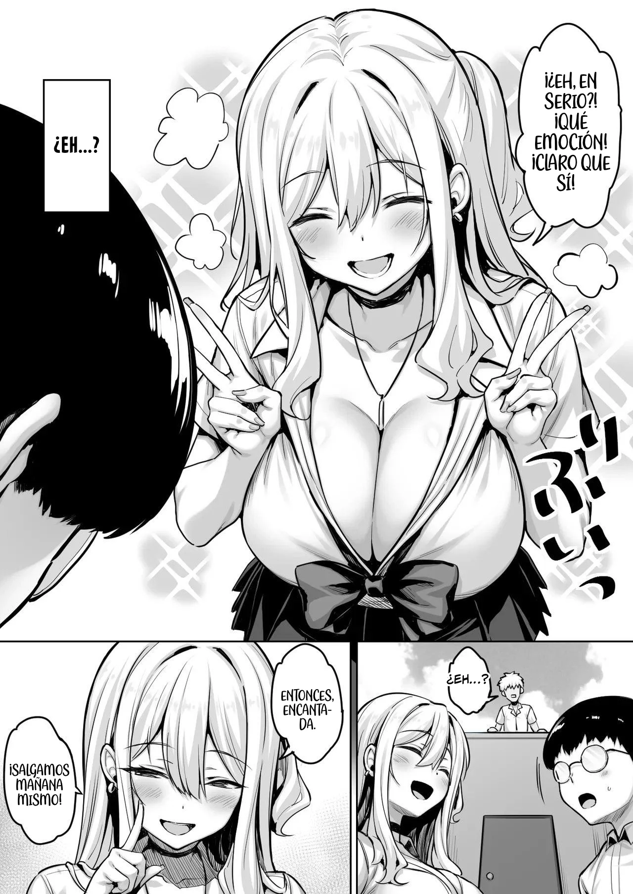 InCha no Boku ga Pure na YouGal to Koibito ni natte Icha Love Hatsu Ecchi suru Hanashi｜Cómo un Nerd como Yo Se Hizo Novio de una Gal Pura y Tuvimos Nuestra Primera Vez Llena de Ternura y Afecto page 3 full