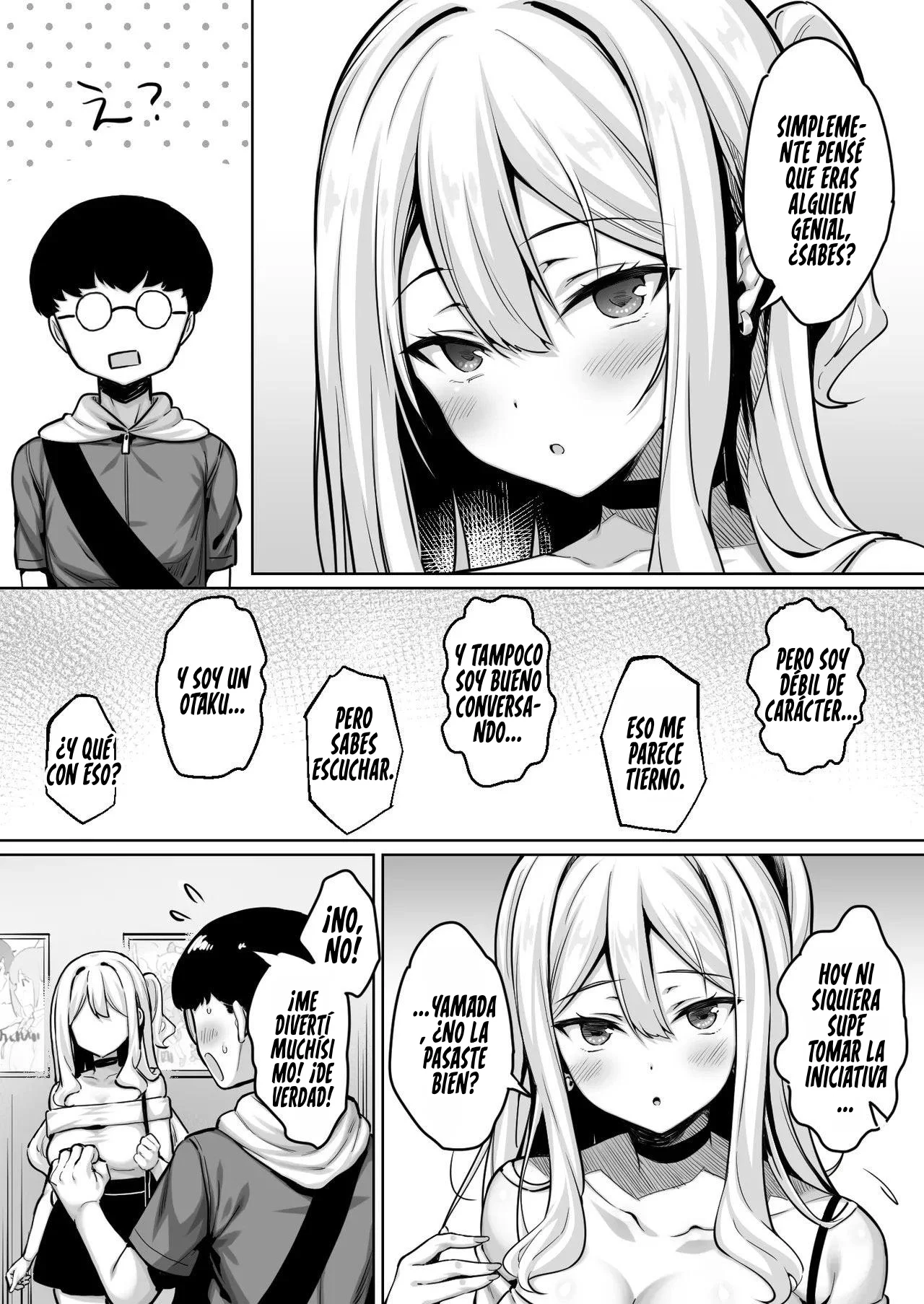 InCha no Boku ga Pure na YouGal to Koibito ni natte Icha Love Hatsu Ecchi suru Hanashi｜Cómo un Nerd como Yo Se Hizo Novio de una Gal Pura y Tuvimos Nuestra Primera Vez Llena de Ternura y Afecto page 8 full