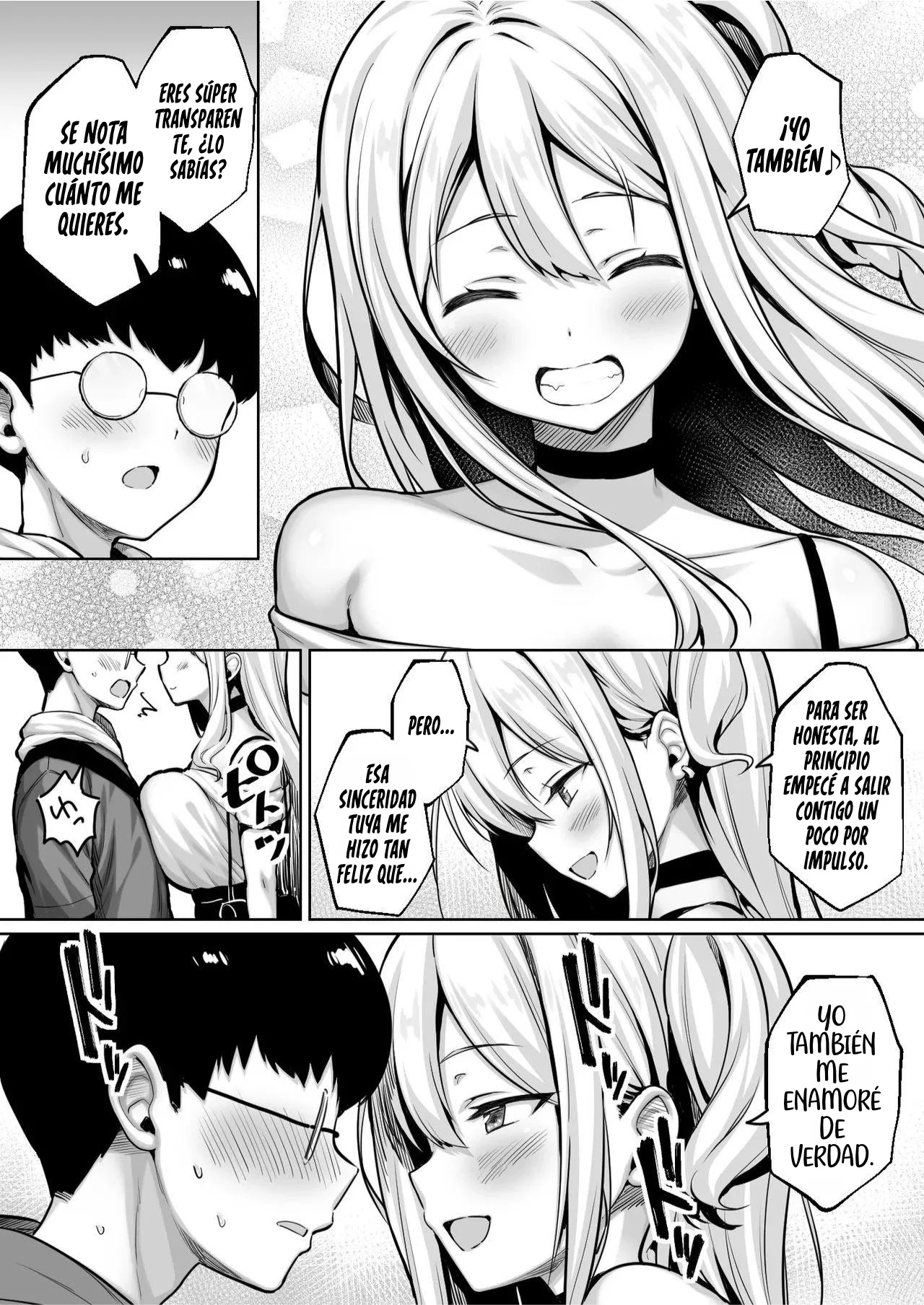 InCha no Boku ga Pure na YouGal to Koibito ni natte Icha Love Hatsu Ecchi suru Hanashi｜Cómo un Nerd como Yo Se Hizo Novio de una Gal Pura y Tuvimos Nuestra Primera Vez Llena de Ternura y Afecto page 9 full