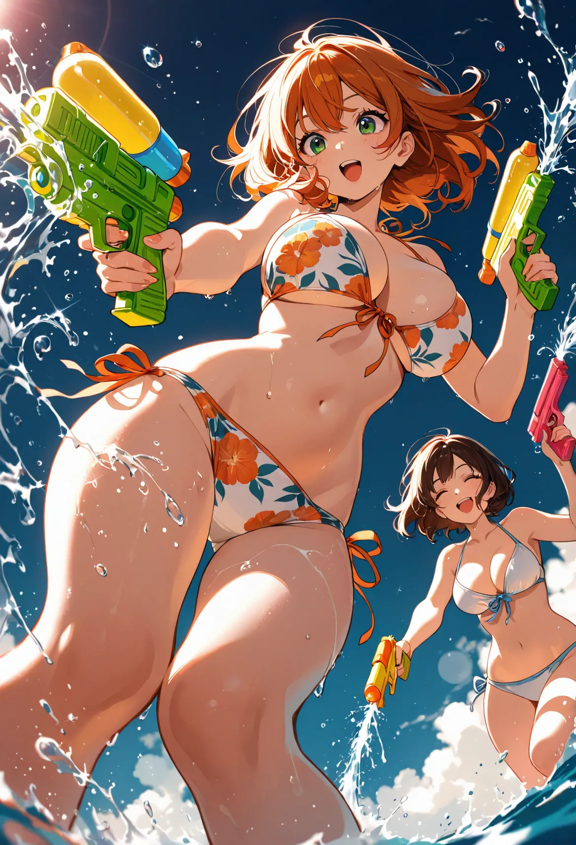 WATER GUN POV – DRENCHED CURVY GIRLS page 2 full