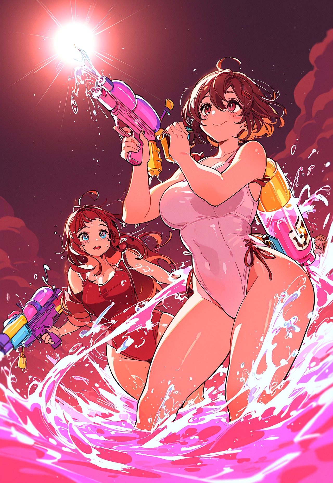 WATER GUN POV – DRENCHED CURVY GIRLS page 9 full