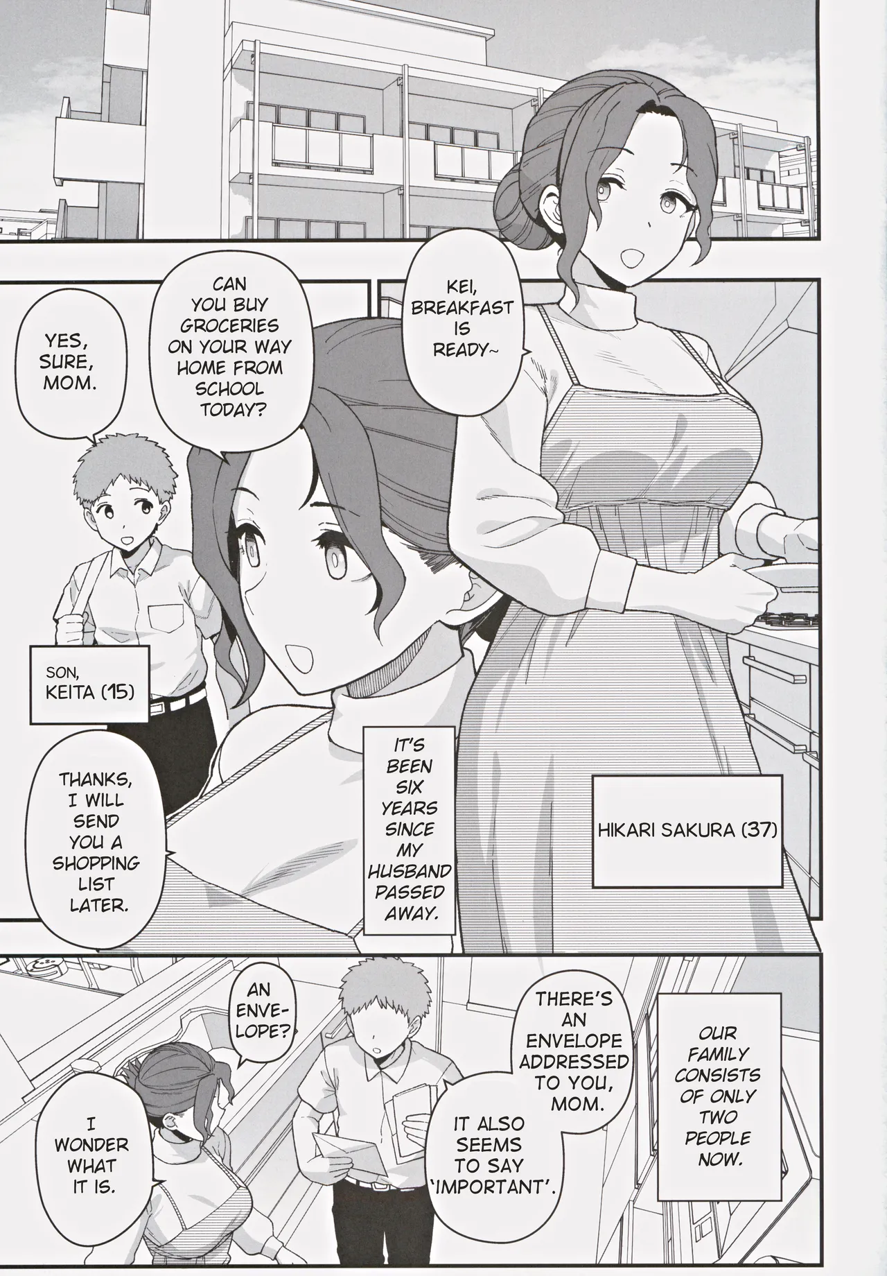 A Mother And A Stranger Male Chosen As Partners To Counter The Declining Birthrate | Shoushika Taisaku Partnership ni Erabarete Shimatta Haha to Osu page 2 full