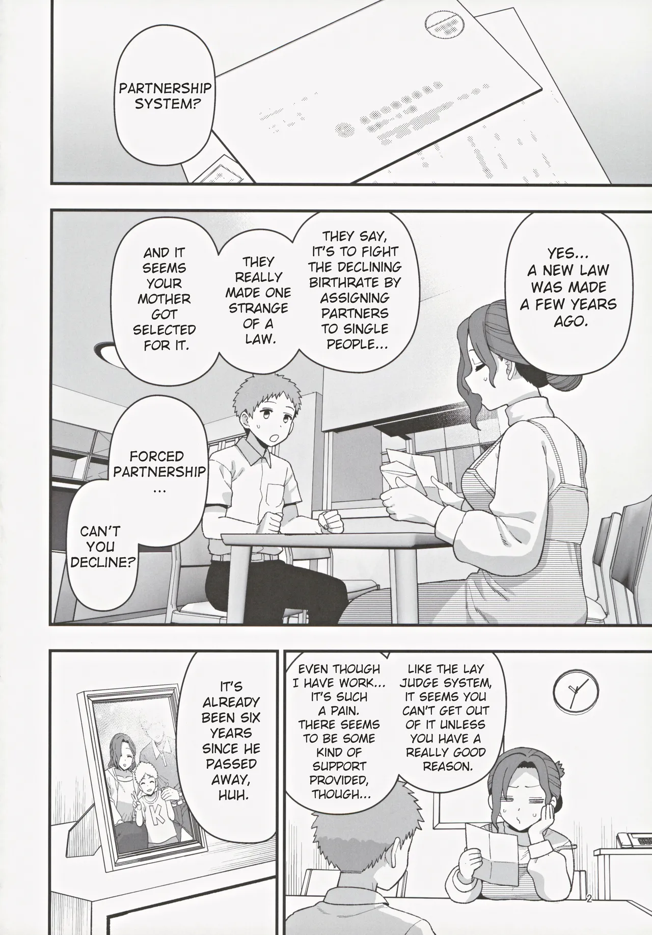 A Mother And A Stranger Male Chosen As Partners To Counter The Declining Birthrate | Shoushika Taisaku Partnership ni Erabarete Shimatta Haha to Osu page 3 full