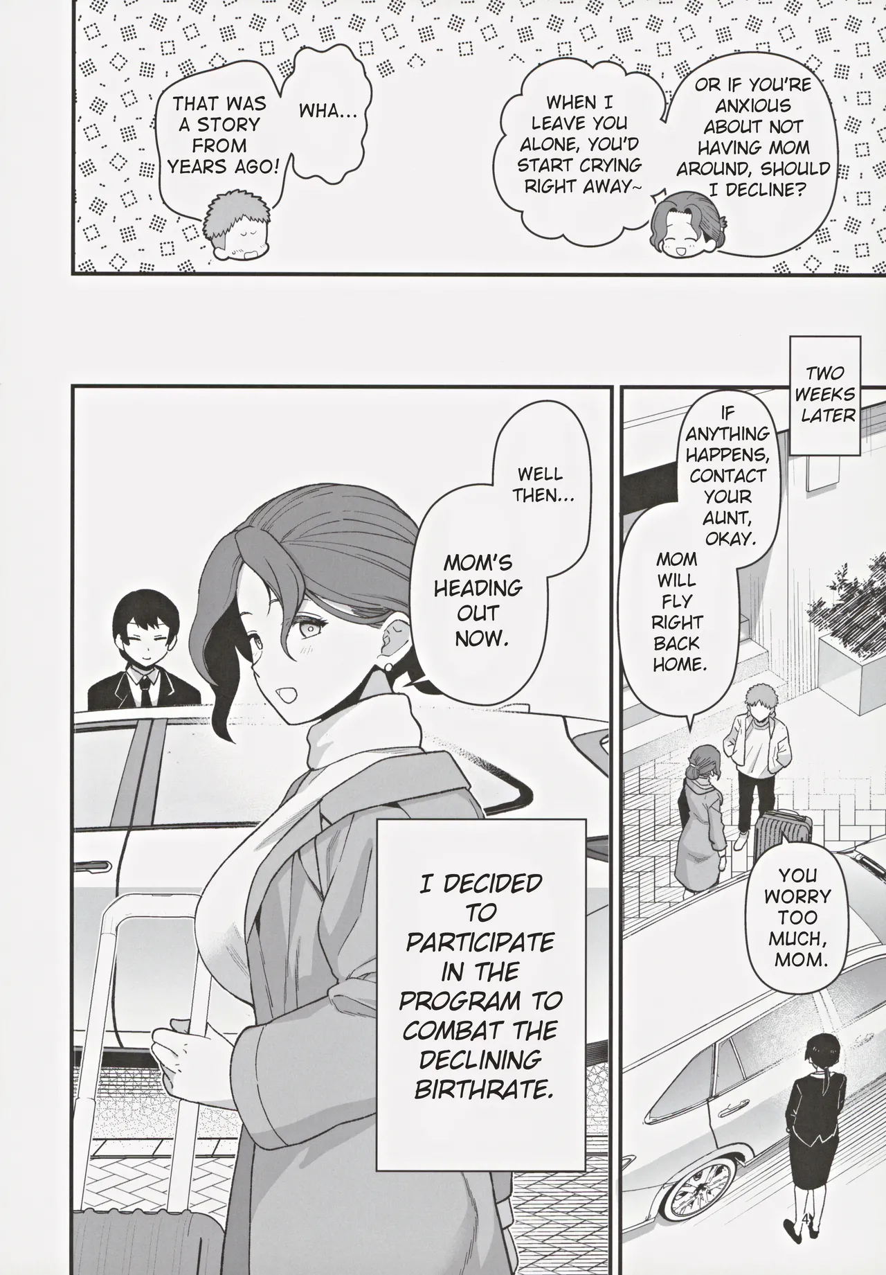 A Mother And A Stranger Male Chosen As Partners To Counter The Declining Birthrate | Shoushika Taisaku Partnership ni Erabarete Shimatta Haha to Osu page 5 full