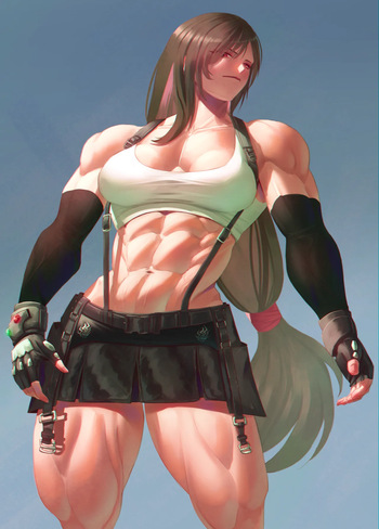 muscle girl art cover