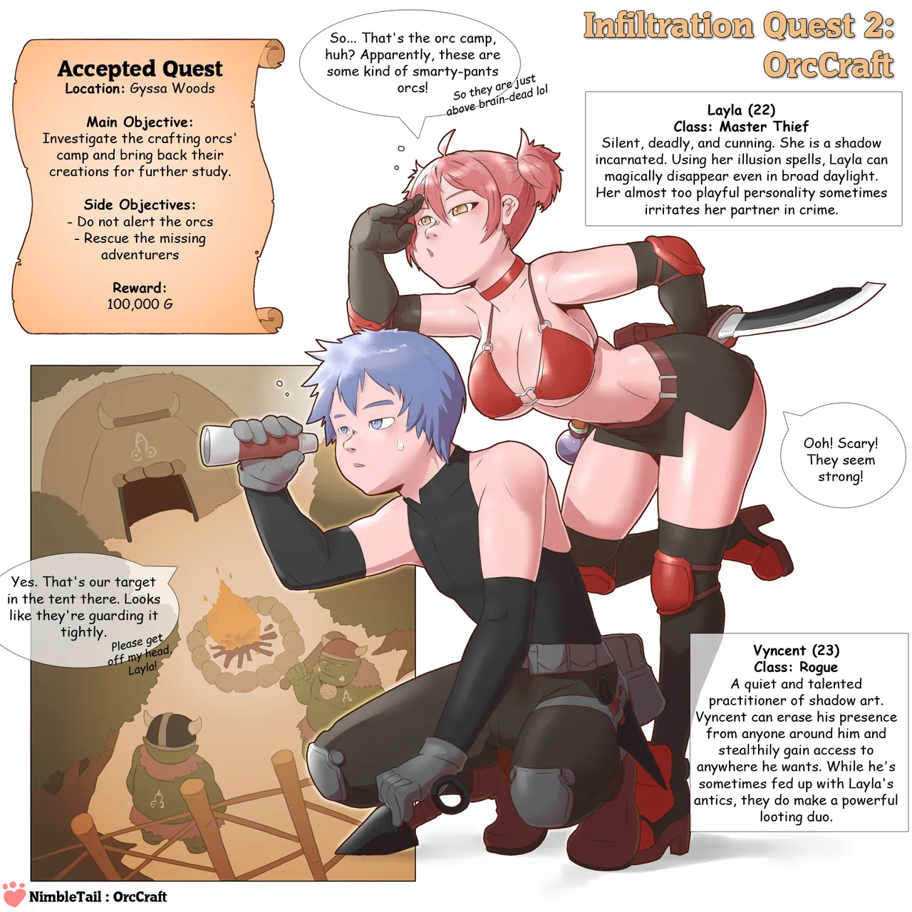 nimbletail Infiltration Quest 2: OrcCraft page 1 full