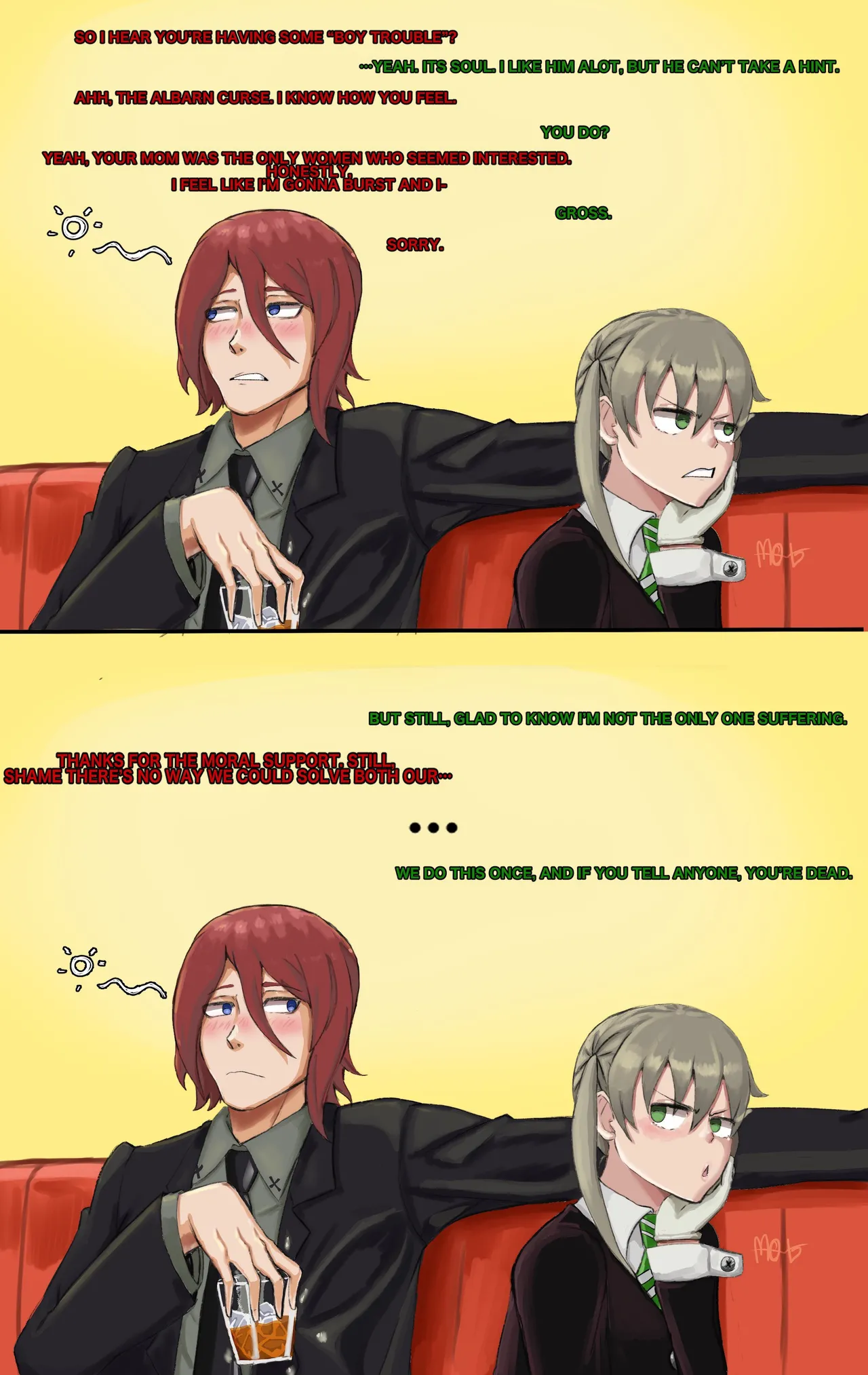 Mobubeinglewd / Nayaase Beleguii / GUTTSUKO / Boxman  Maka and Spirit Albarn page 1 full