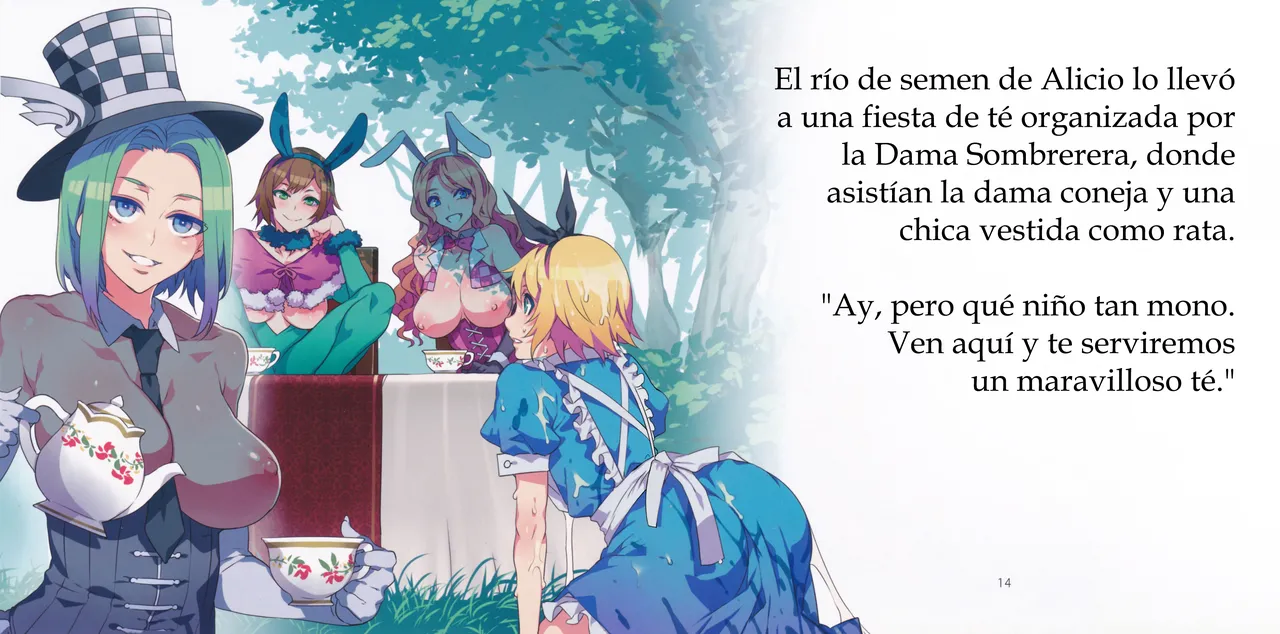 Yoiko no Sukebe Douwa Series 2 Fushidara na Kuni no Alice | Cuentos Infantiles para Niños Bien Puercos 2 ~Alicio en el País de las Macizorrillas~ page 8 full