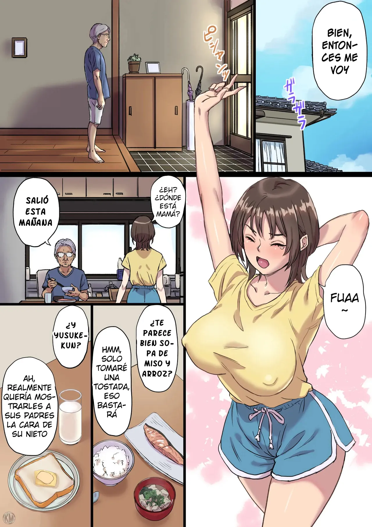Bonyuu Shibori Papa no Koto ga Suki sugiru! Sango Kisei Musume｜¡Hija que Ama a su Papá, Quien le Exprime Leche Materna! Regresó a Casa Despues de Dar a Luz page 2 full