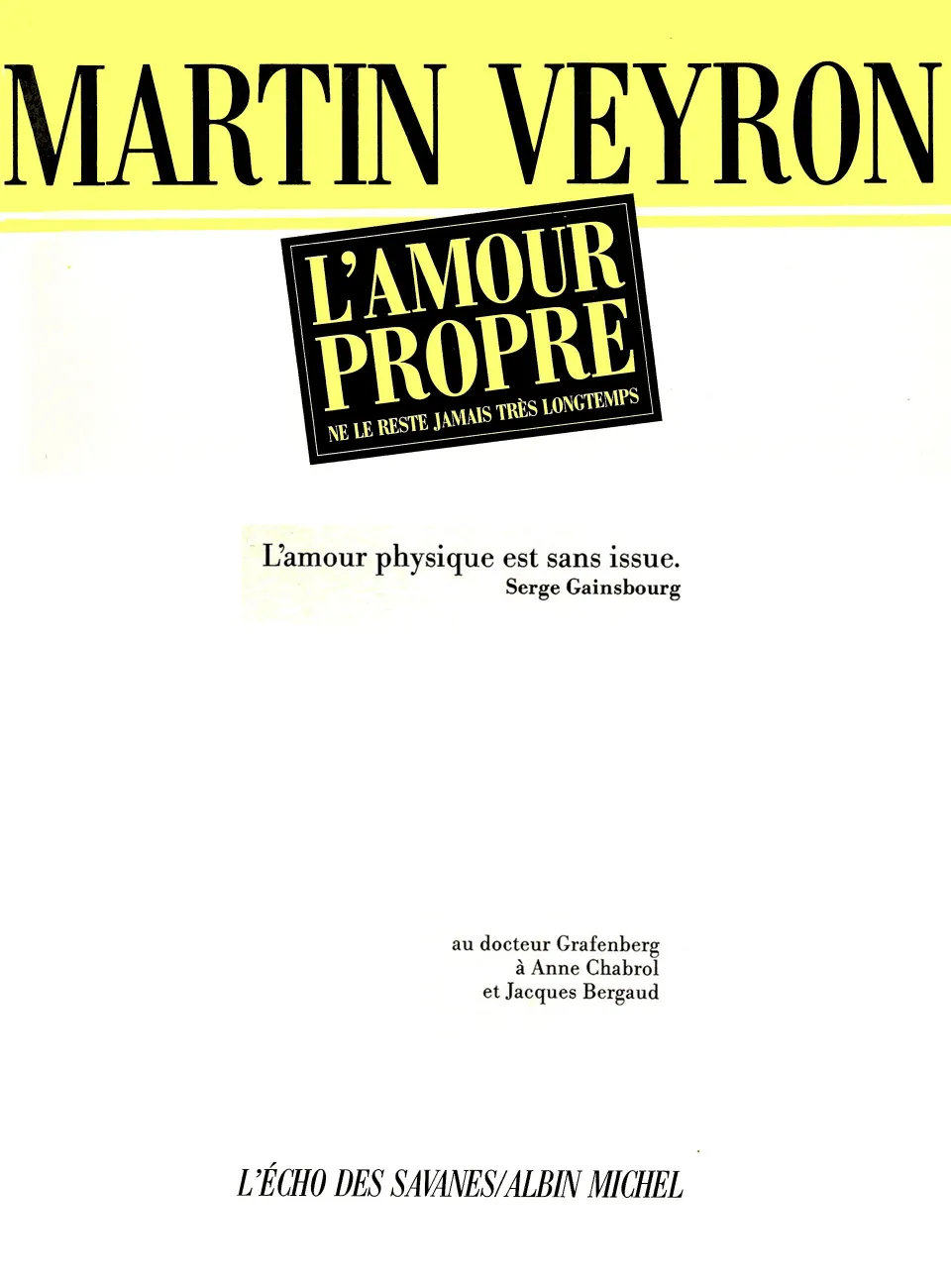 L'amour propre ne le reste jamais longtemps page 2 full