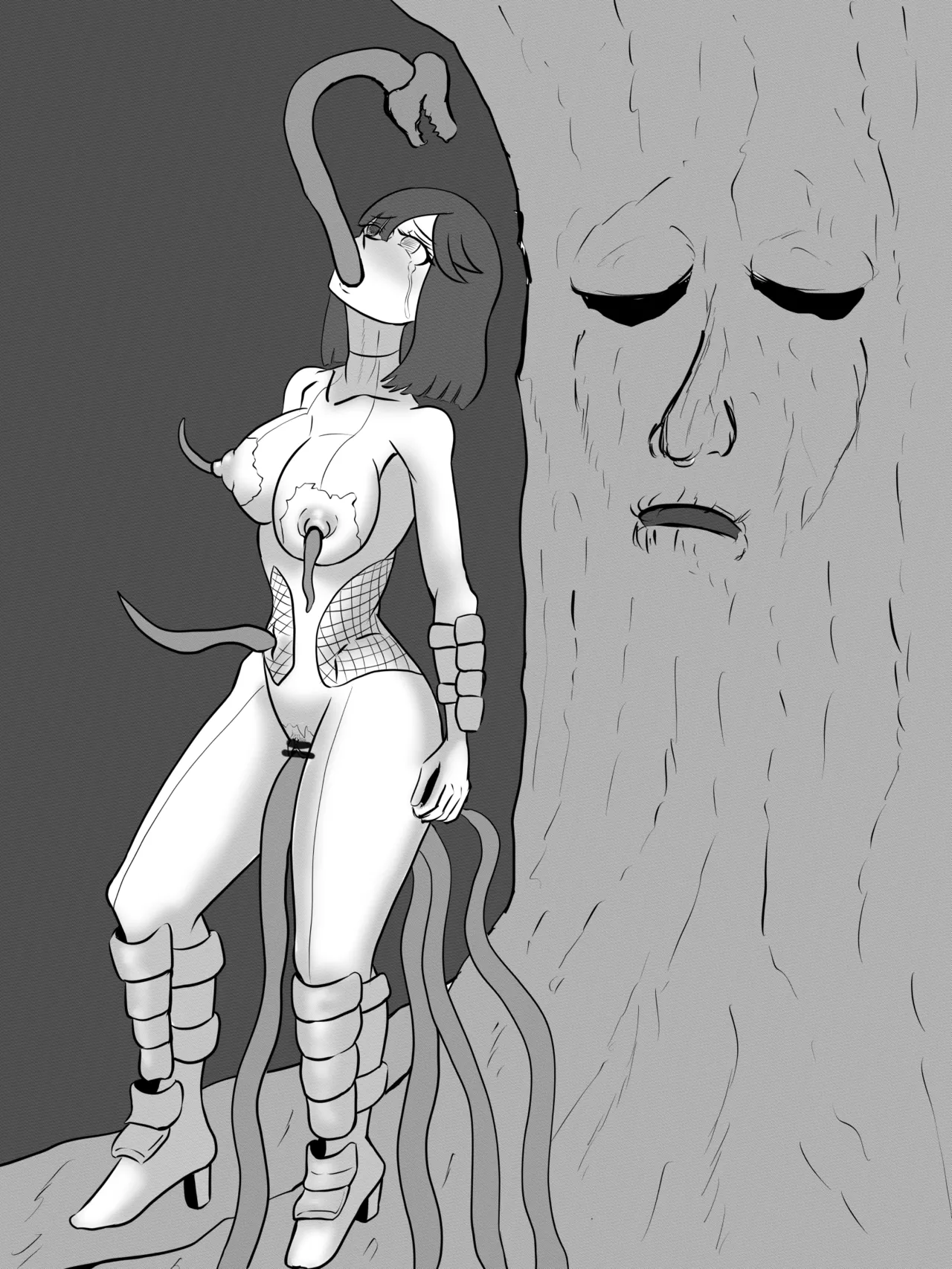 禍津姫の巫女・長女一葉対樹木子 page 9 full