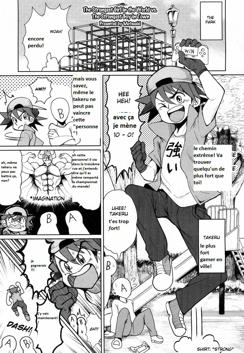 Sekai Saikyou no Onna VS Chounai Saikyou no Shounen  The Strongest Girl in the World vs. The Strongest Boy in Town page 1 full