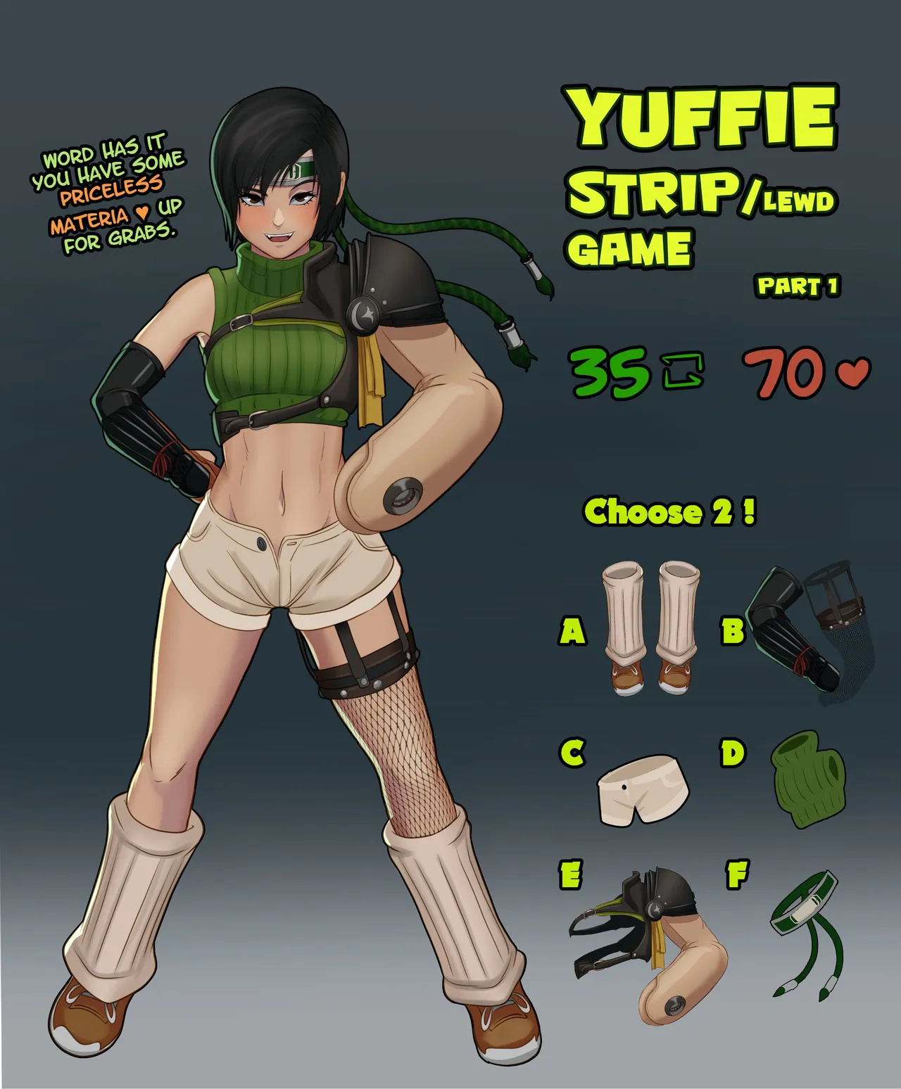Yuffie Strip/Lewd Game page 1 full