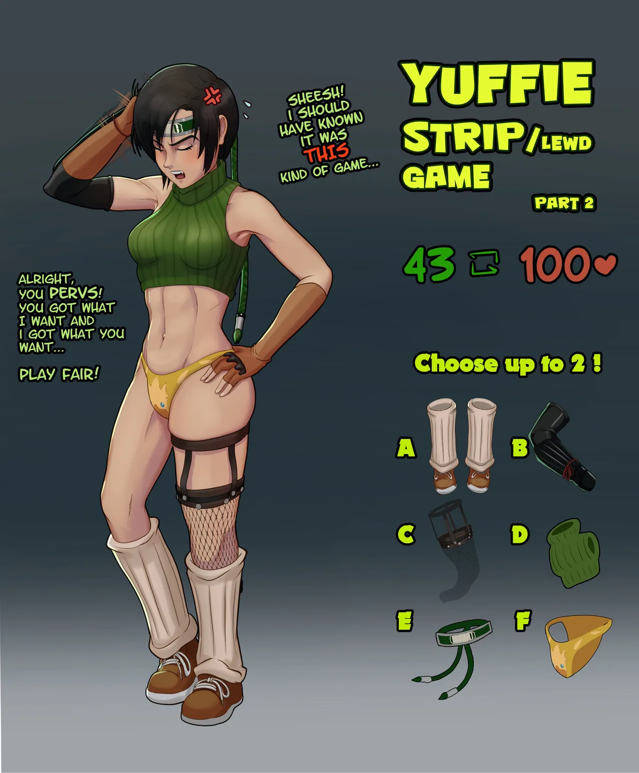 Yuffie Strip/Lewd Game page 2 full