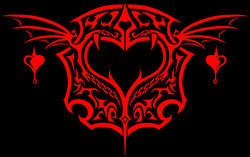 Womb tattoos of Touhou Project characters, designed by "Azoth_the_Devil"