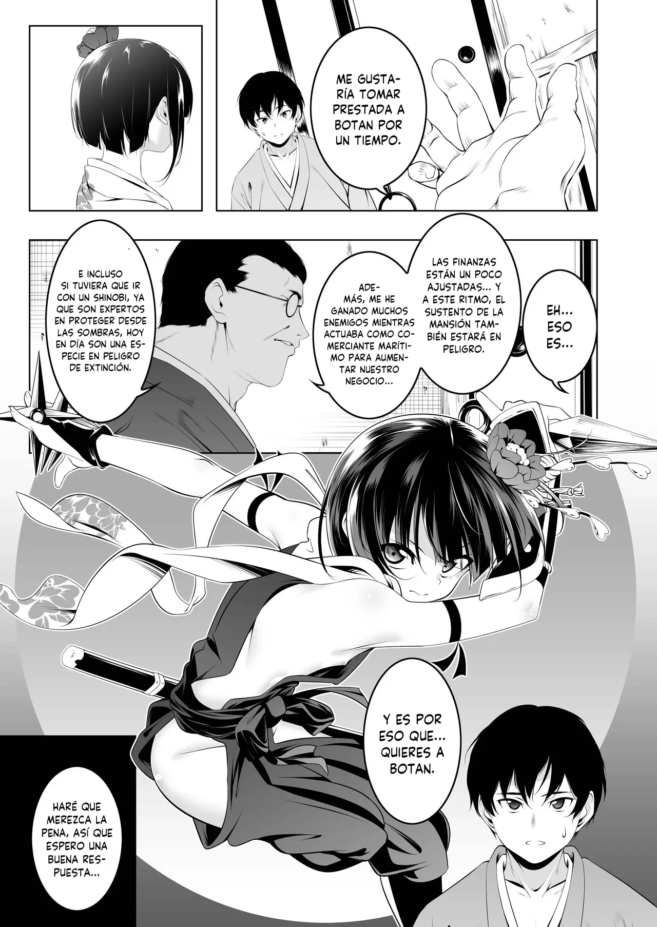 Koushoku no Chuugi Kunoichi Botan | Botan, La Kunoichi Lujuriosamente Leal page 10 full