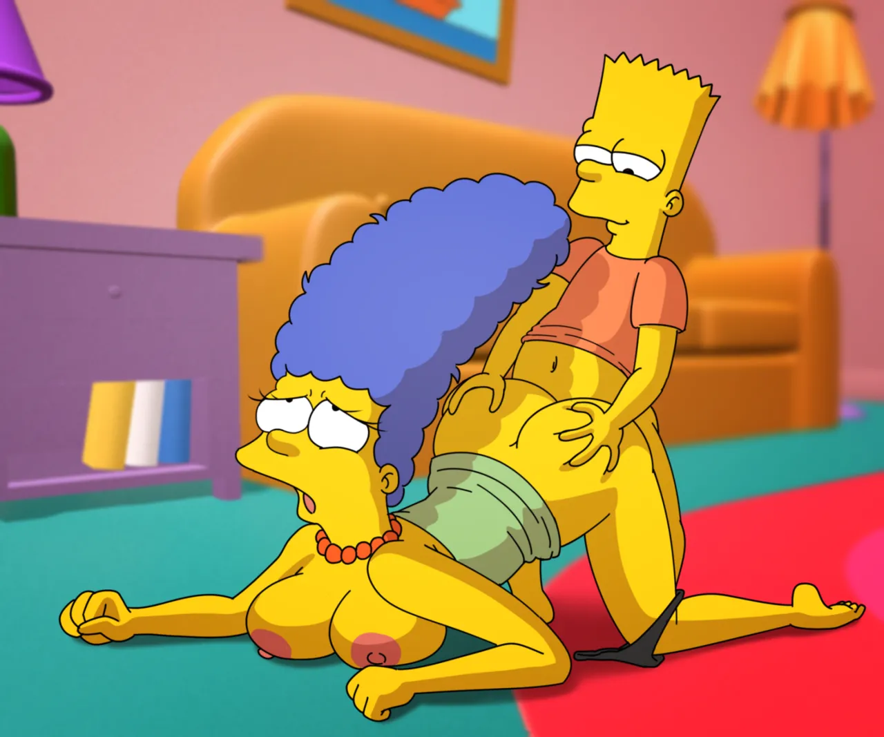 Marge and Bart Simpson page 6 full