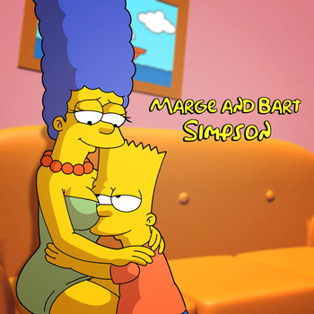 Marge and Bart Simpson cover