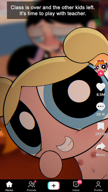 Powerpuff Girls and Ms. Keane cover