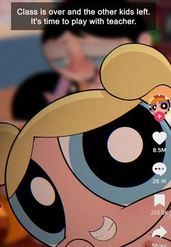 Powerpuff Girls and Ms. Keane