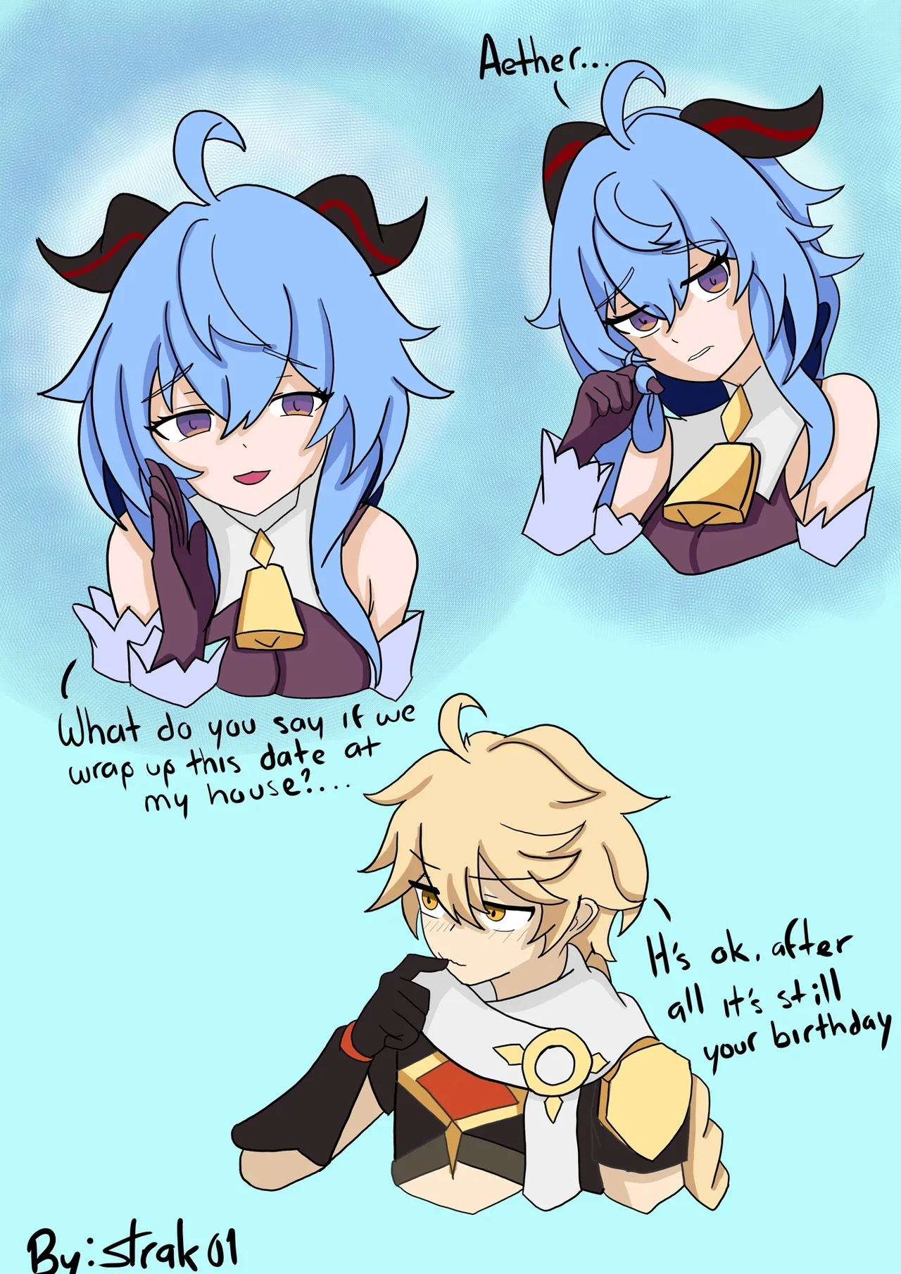 Ganyu's Birthday page 6 full