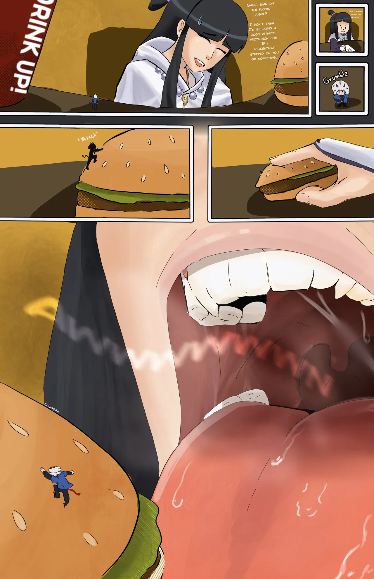 Maya Vore Comic page 1 full